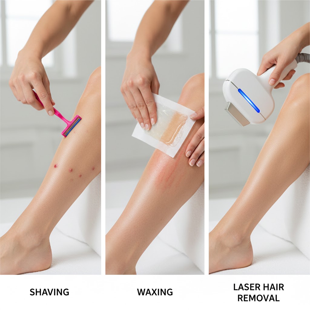 Comparison between hair removal procedures